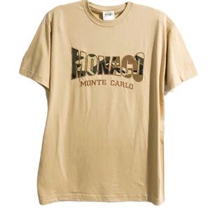 Regent Monaco Monte-Carlo camo print graphic tee m